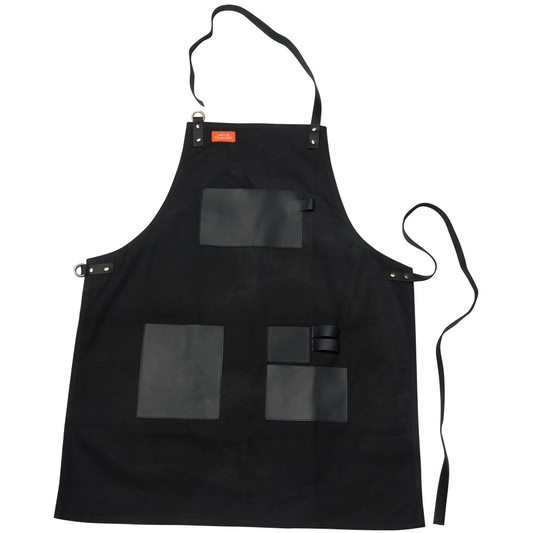 TRAEGER GRILLS APP155 Grilling Apron - Black Canvas & Leather L