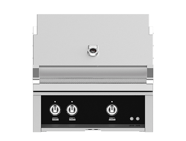 HESTAN GMBR30LPBK 30"grill, Built-in, (1) Trellis, (1) Sear, ROTIS.-LP-BLACK