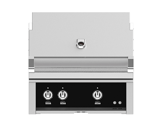 HESTAN GMBR30LPBK 30"grill, Built-in, (1) Trellis, (1) Sear, ROTIS.-LP-BLACK