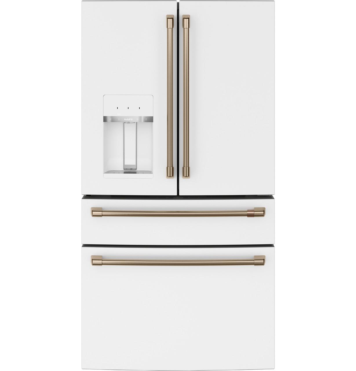 CAFE CXE22DP4PW2 Cafe(TM) ENERGY STAR(R) 22.3 Cu. Ft. Smart Counter-Depth 4-Door French-Door Refrigerator