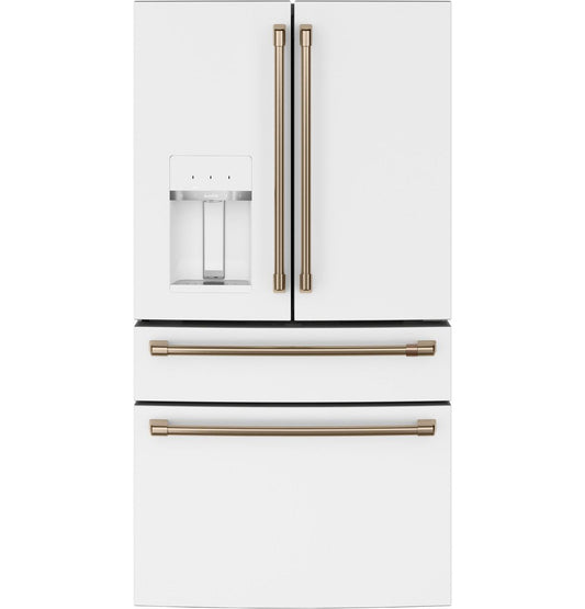 CAFE CXE22DP4PW2 Cafe(TM) ENERGY STAR(R) 22.3 Cu. Ft. Smart Counter-Depth 4-Door French-Door Refrigerator