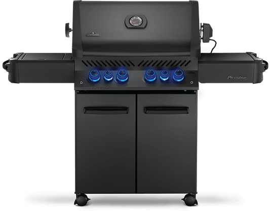 NAPOLEON BBQ P500RSIBPMK3PHM Phantom Prestige 500 RSIB with Infrared Side and Rear Burners , Matte/Matt Black , Propane