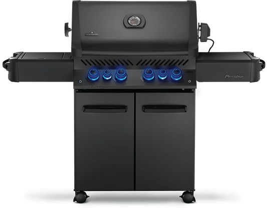 NAPOLEON BBQ P500RSIBNMK3PHM Phantom Prestige 500 RSIB with Infrared Side and Rear Burners , Matte/Matt Black , Natural Gas