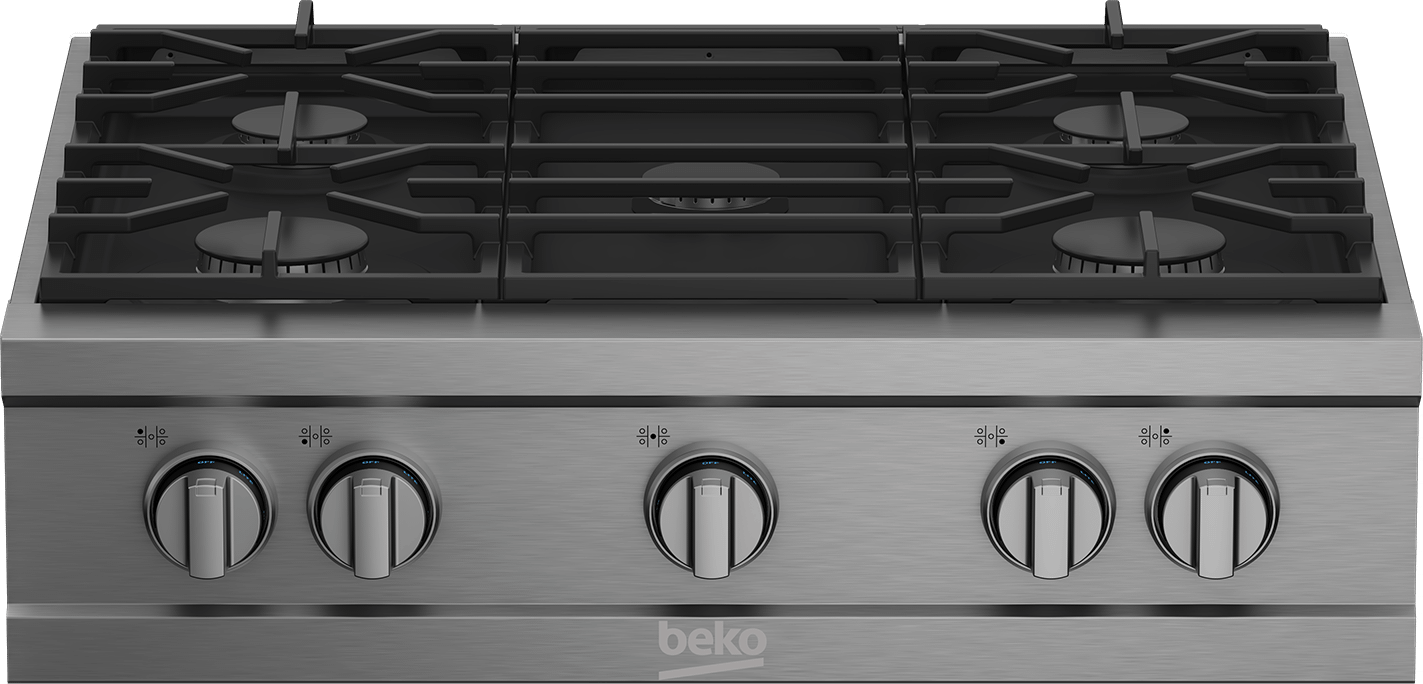 BEKO PRGRT30500SS 30" Stainless Steel Pro-Style Built-in Gas Range Top