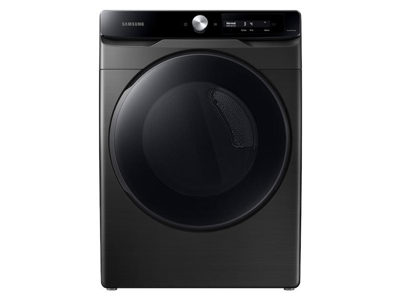 SAMSUNG DVG45A6400V 7.5 cu. ft. Smart Dial Gas Dryer with Super Speed Dry in Brushed Black