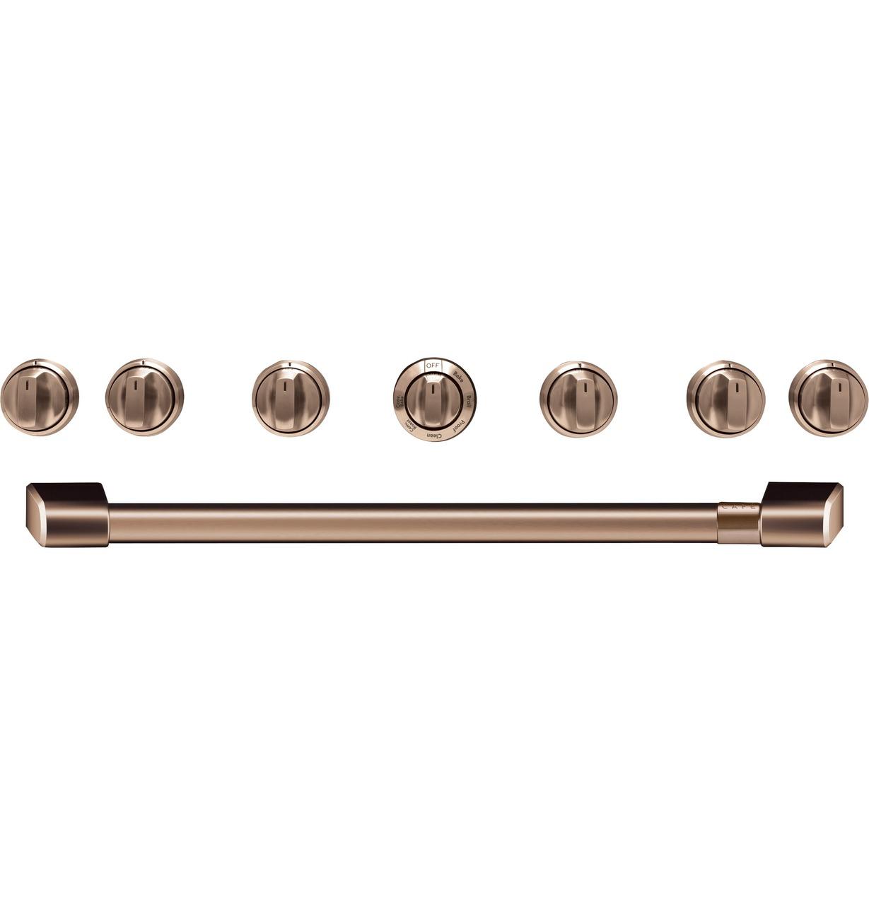 CAFE CXPR6HKPMCU Cafe(TM) 36" Brushed Copper Handle & Knob Set for Pro Range and Rangetop