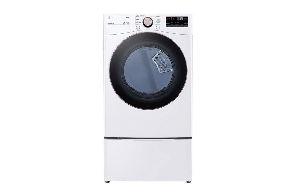 LG DLGX4001W 7.4 cu. ft. Ultra Large Capacity Smart wi-fi Enabled Front Load Gas Dryer with TurboSteam(TM) and Built-In Intelligence