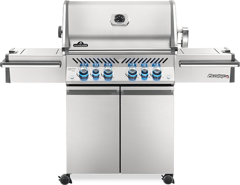 NAPOLEON BBQ PRO500RSIBPSS3 Prestige PRO 500 RSIB with Infrared Side and Rear Burners , Stainless Steel , Propane