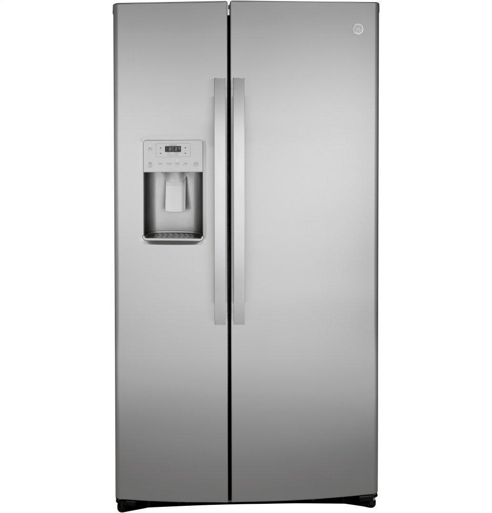 GE APPLIANCES GSS25IYNFS GE(R) 25.1 Cu. Ft. Fingerprint Resistant Side-By-Side Refrigerator