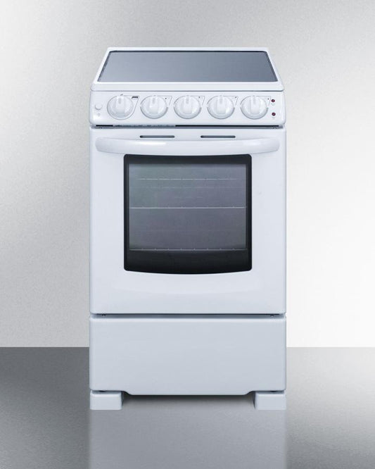 SUMMIT REX2051WRT 20" Wide Electric Smooth-top Range
