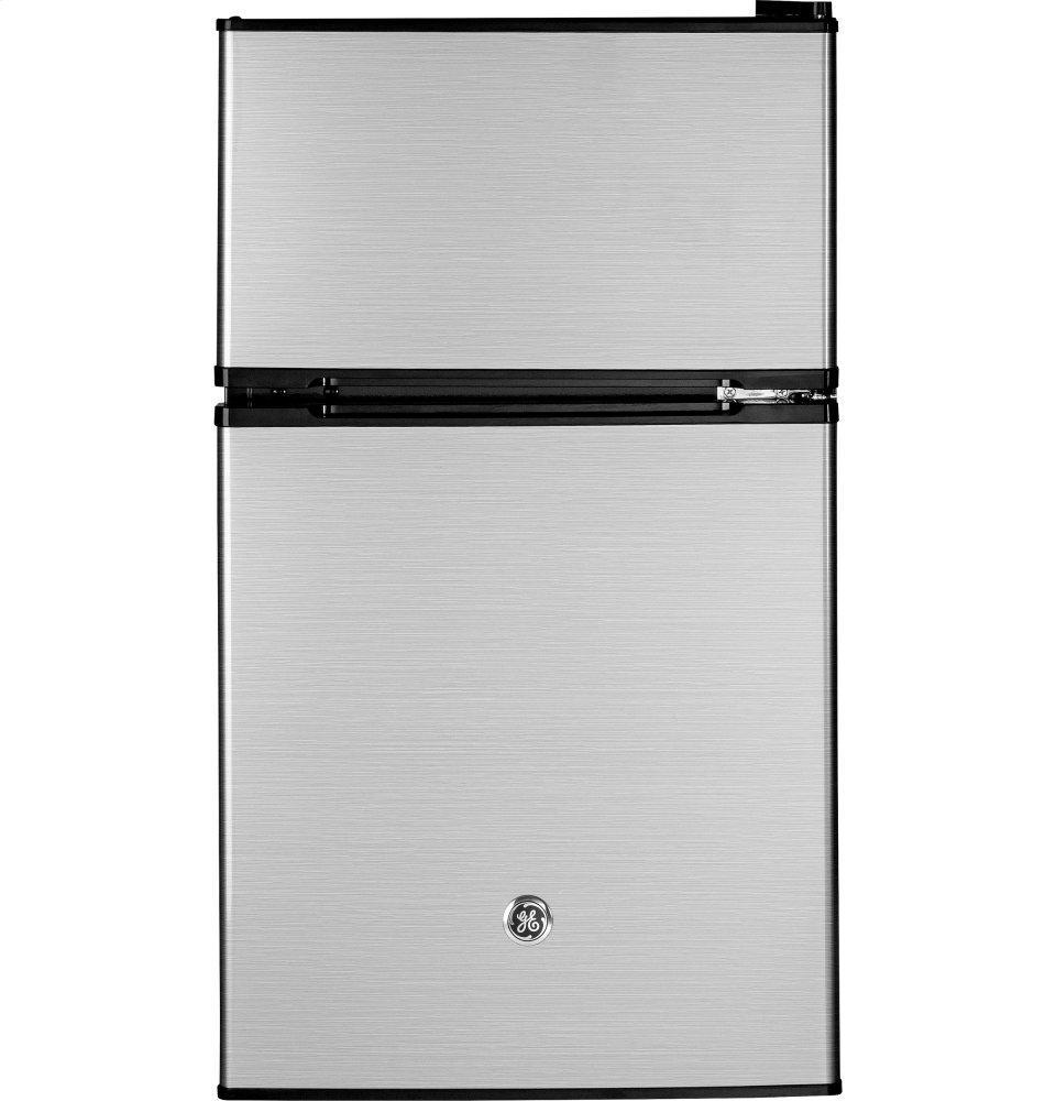 GE APPLIANCES GDE03GLKLB GE(R) Double-Door Compact Refrigerator