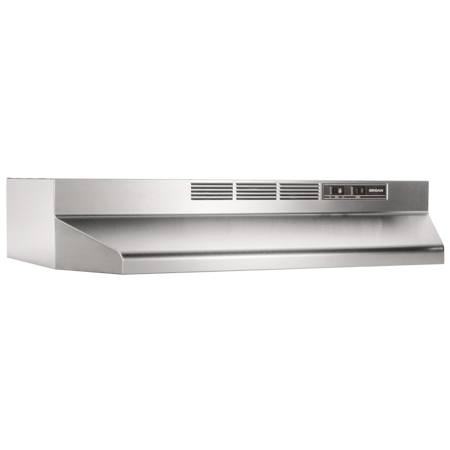 BROAN 413004 Broan(R) 30-Inch Ductless Under-Cabinet Range Hood, Stainless Steel