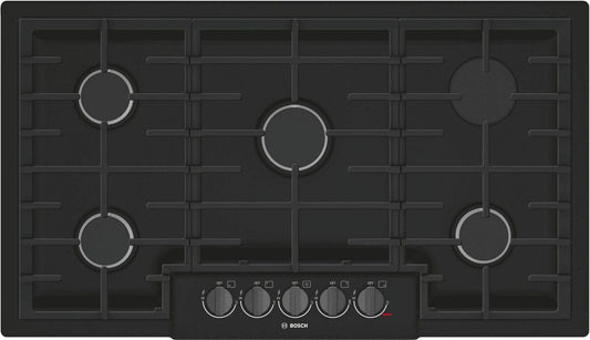 BOSCH NGM8646UC 800 Series Gas Cooktop 36'' Black NGM8646UC