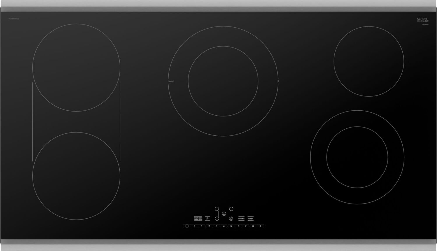 BOSCH NET8669SUC 800 Series Electric Cooktop Black,