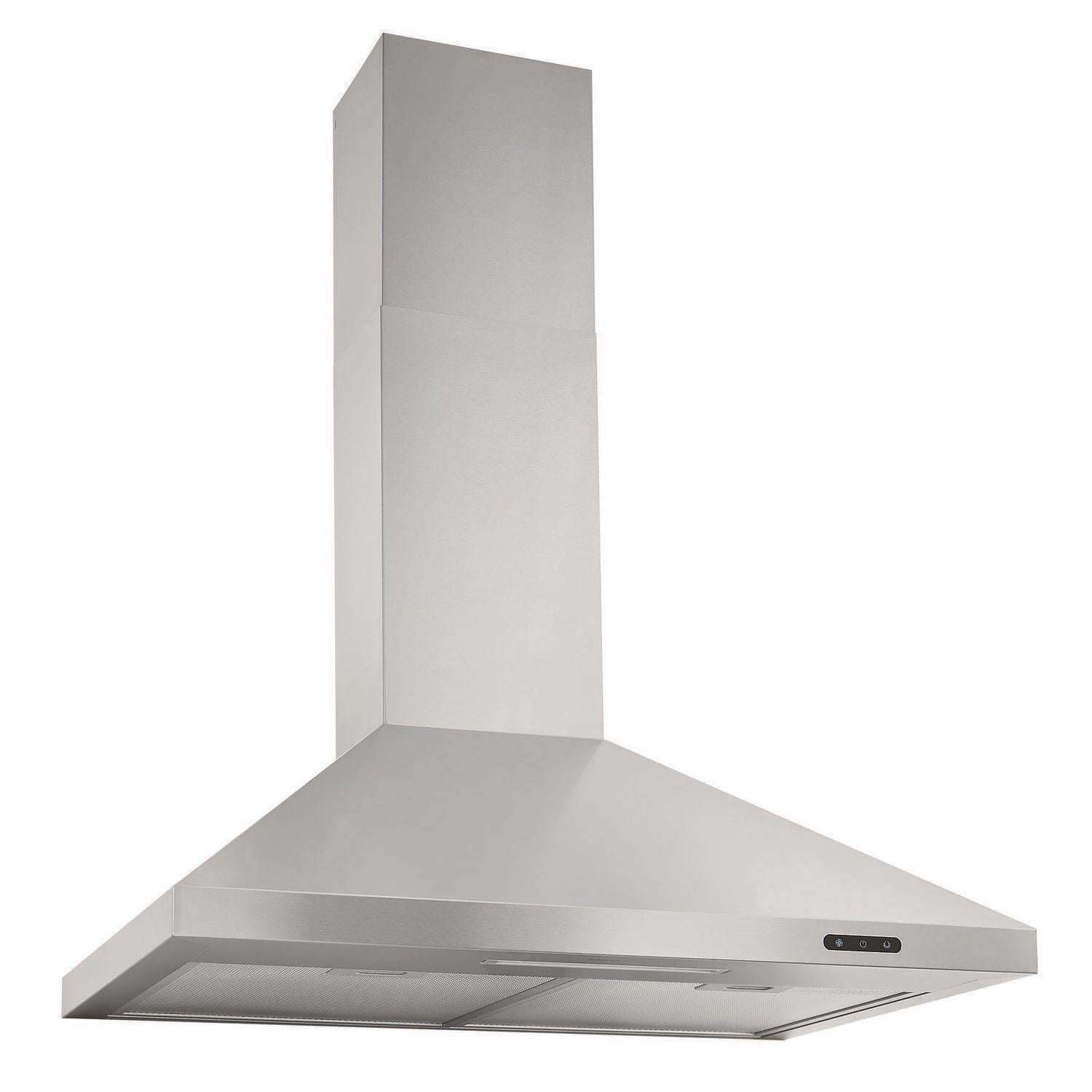 BROAN EW4830SS Broan(R) Elite EW48 Series 30-Inch Pyramidal Chimney Range Hood, 460 Max Blower CFM, Stainless Steel