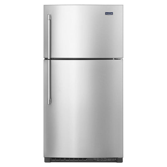 MAYTAG MRT711SMFZ 33-Inch Wide Top Freezer Refrigerator with EvenAir(TM) Cooling Tower- 21 Cu. Ft.