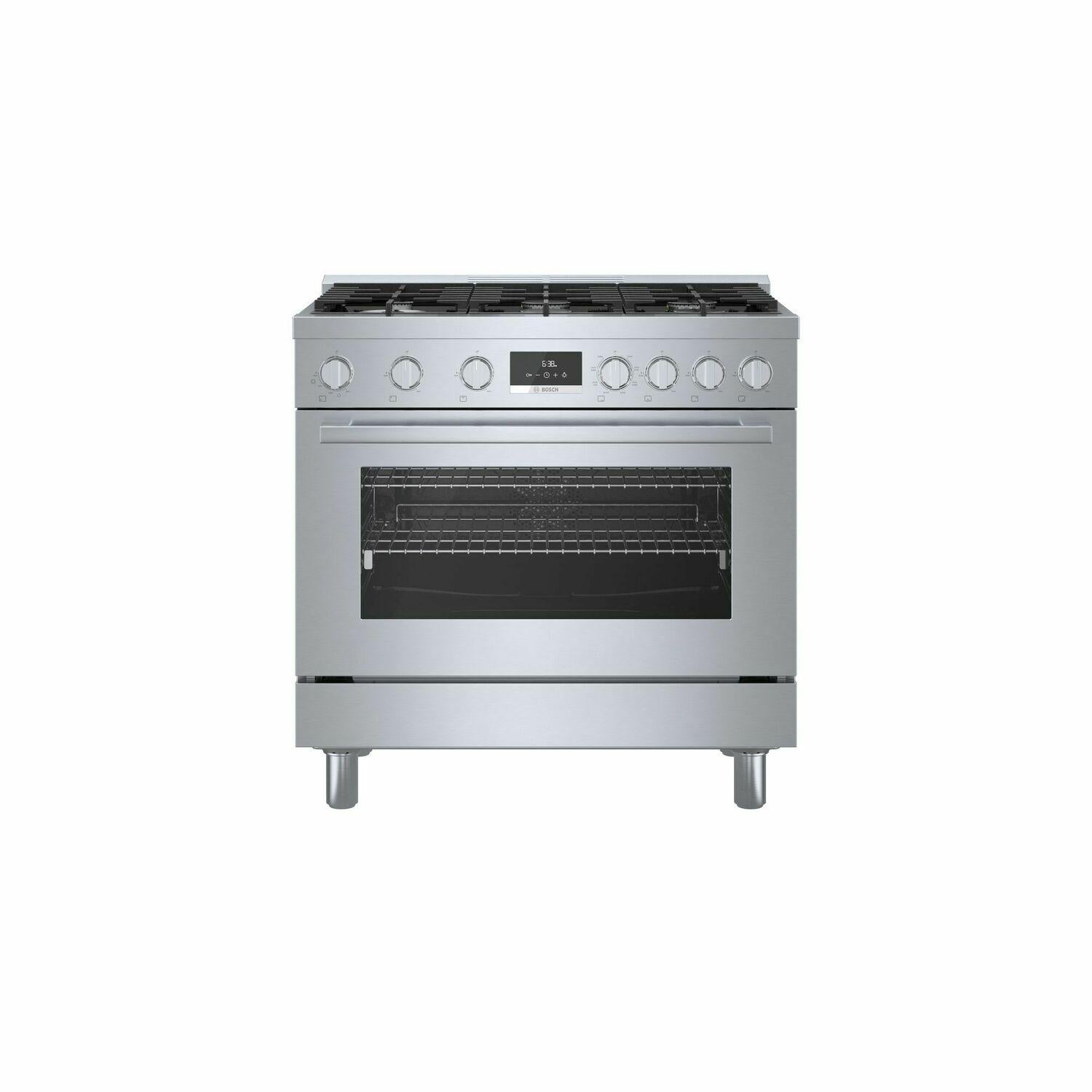 BOSCH HDS8655U 800 Series Dual Fuel Freestanding Range 36'' Stainless Steel HDS8655U