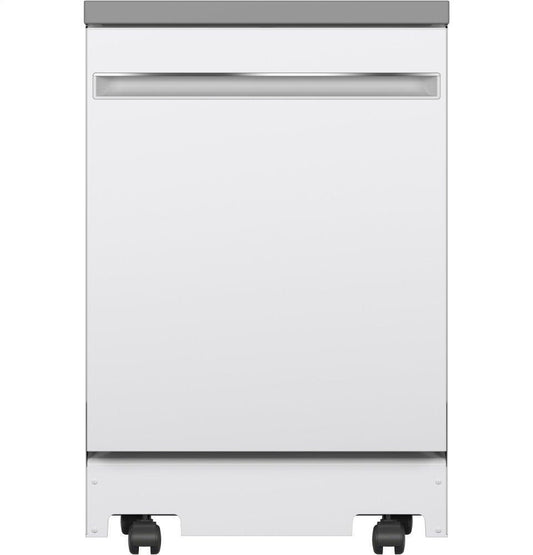 GE APPLIANCES GPT225SGLWW GE(R) 24" Stainless Steel Interior Portable Dishwasher with Sanitize Cycle