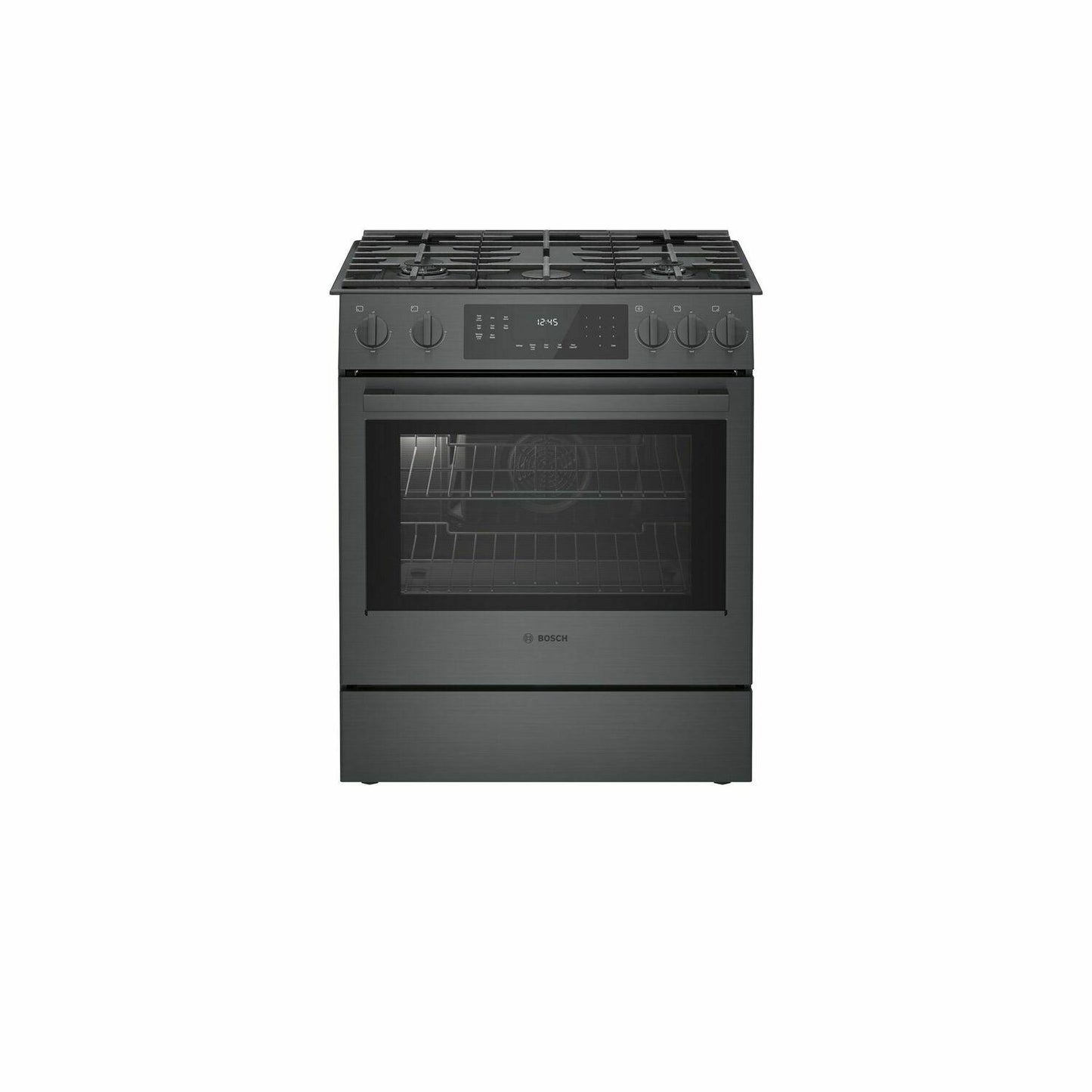 BOSCH HGI8046UC 800 Series Gas Slide-in Range 30'' Black Stainless Steel HGI8046UC