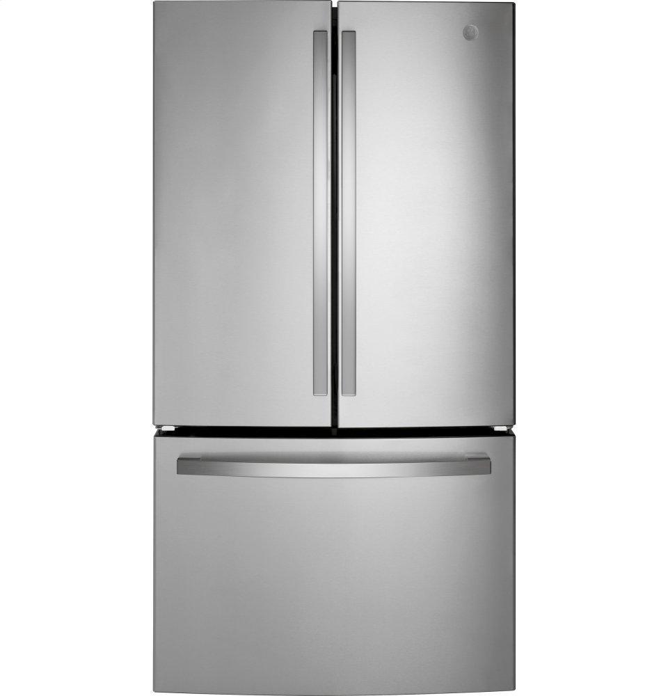 GE APPLIANCES GNE27JYMFS GE(R) ENERGY STAR(R) 27.0 Cu. Ft. Fingerprint Resistant French-Door Refrigerator