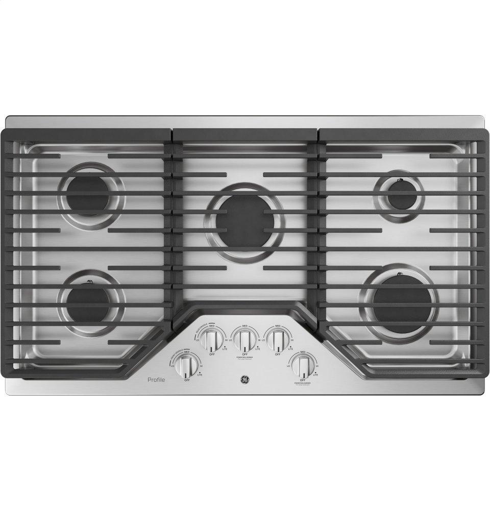 GE APPLIANCES PGP7036SLSS GE Profile(TM) 36" Built-In Gas Cooktop with Five Burners