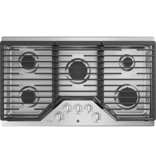 GE APPLIANCES PGP7036SLSS GE Profile(TM) 36" Built-In Gas Cooktop with Five Burners