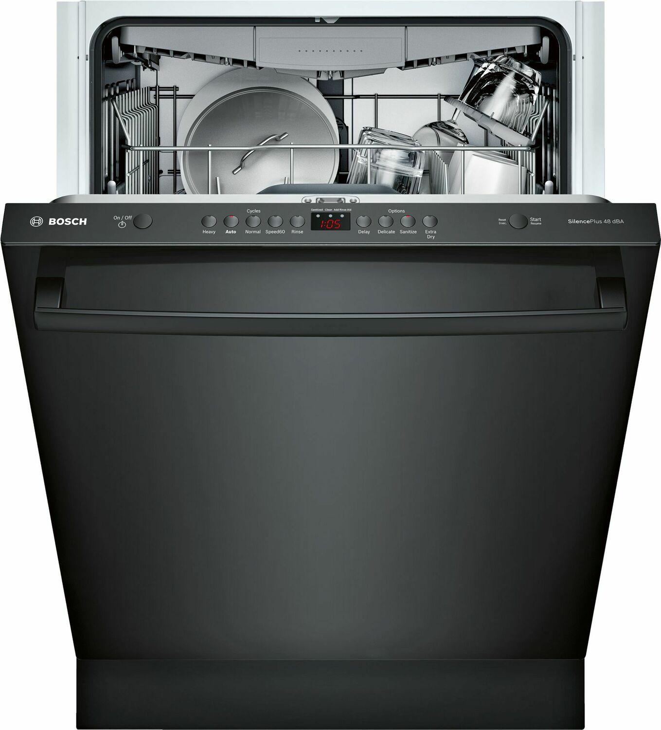 BOSCH SHXM4AY56N 100 Series Dishwasher 24'' Black SHXM4AY56N