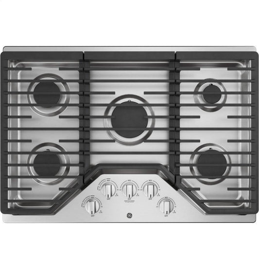 GE APPLIANCES JGP5030SLSS GE(R) 30" Built-In Gas Cooktop with 5 Burners and Dishwasher Safe Grates