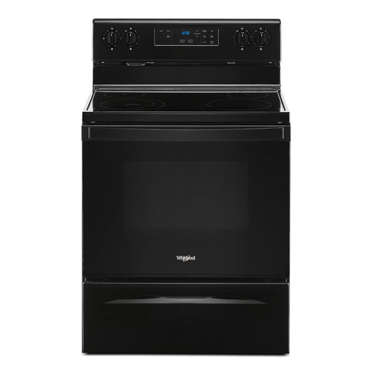 WHIRLPOOL WFE320M0JB 5.3 cu. ft. electric range with Keep Warm Setting.