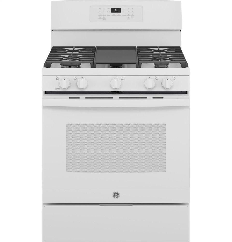 GE APPLIANCES JGB735DPWW GE(R) 30" Free-Standing Gas Convection Range with No Preheat Air Fry