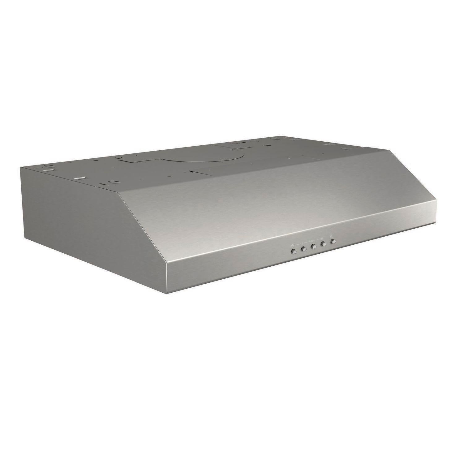 BROAN BCSQ130SS Broan(R) Glacier 30-Inch Convertible Under-Cabinet Range Hood, 375 Max Blower CFM, Stainless Steel