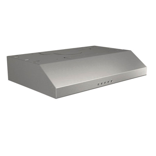 BROAN BCSQ130SS Broan(R) Glacier 30-Inch Convertible Under-Cabinet Range Hood, 375 Max Blower CFM, Stainless Steel