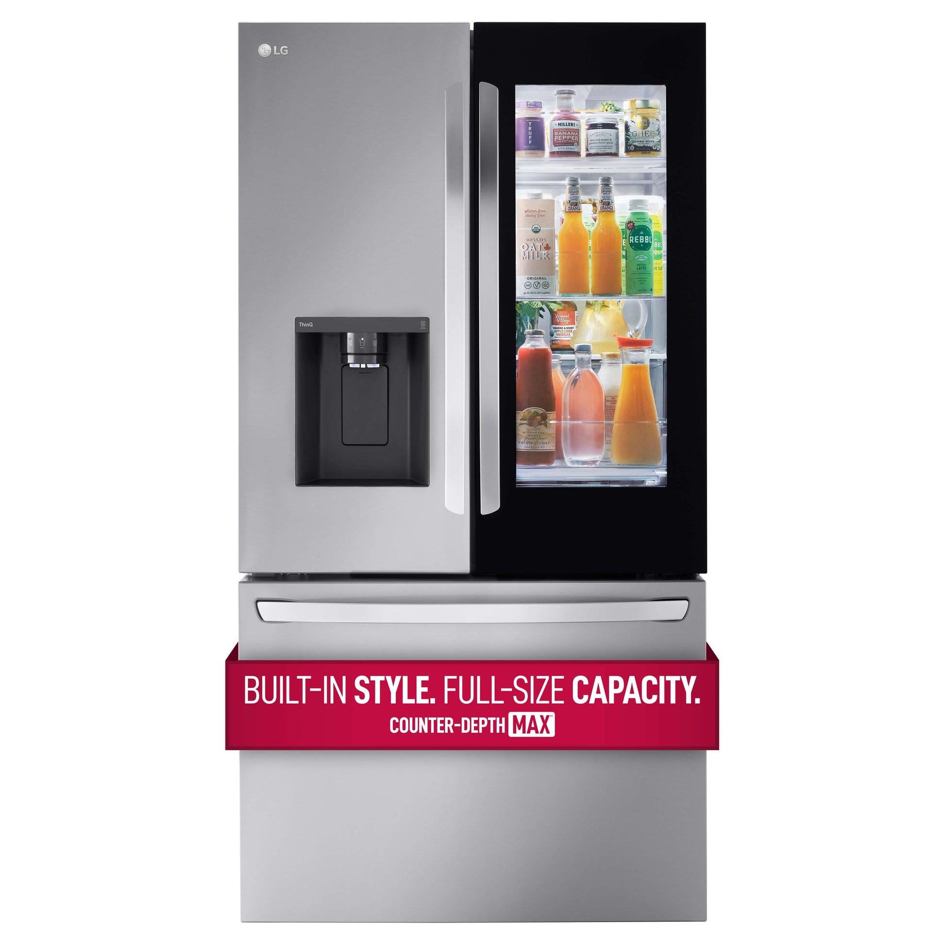 LG LRFOC2606S 26 cu. ft. Smart InstaView(R) Counter-Depth Max French Door Refrigerator