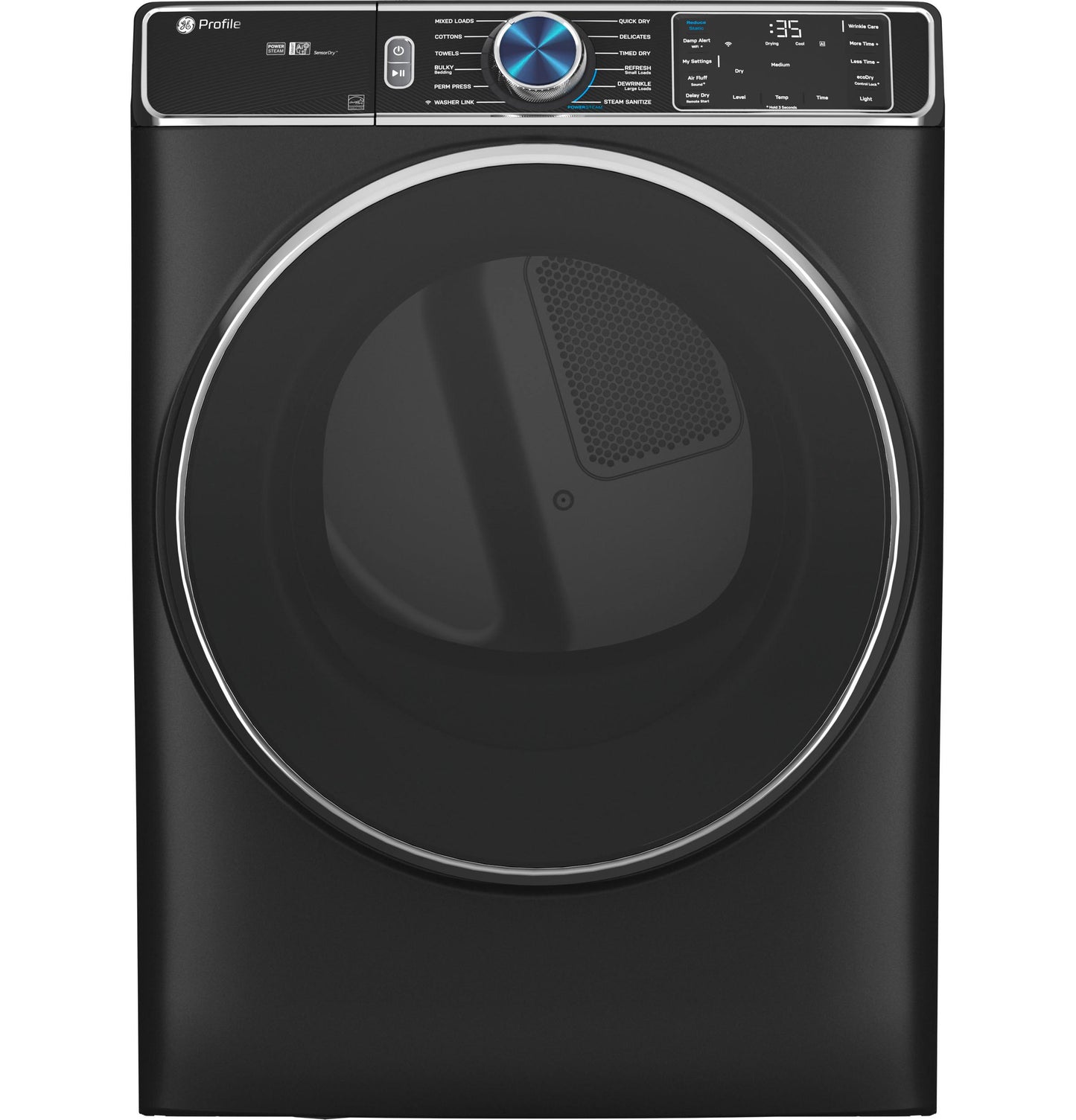 GE APPLIANCES PFD95ESPTDS GE Profile(TM) 7.8 cu. ft. Capacity Smart Front Load Electric Dryer with Steam and Sanitize Cycle