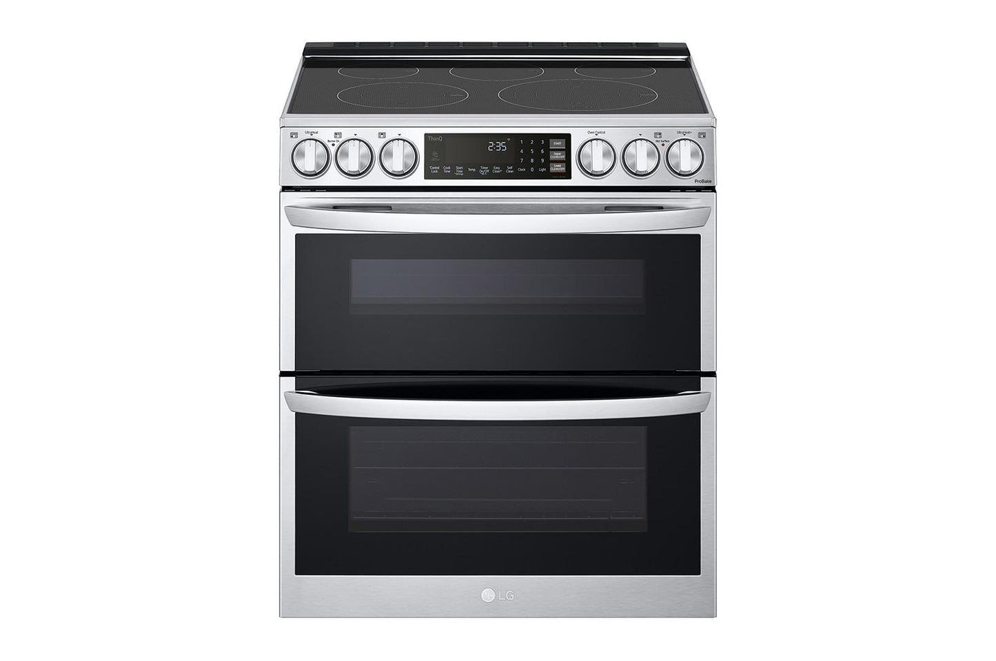LG LTEL7337F 7.3 cu. ft. Smart InstaView(R) Electric Double Oven Slide-in Range with ProBake(R) Convection, Air Fry, and Air Sous Vide