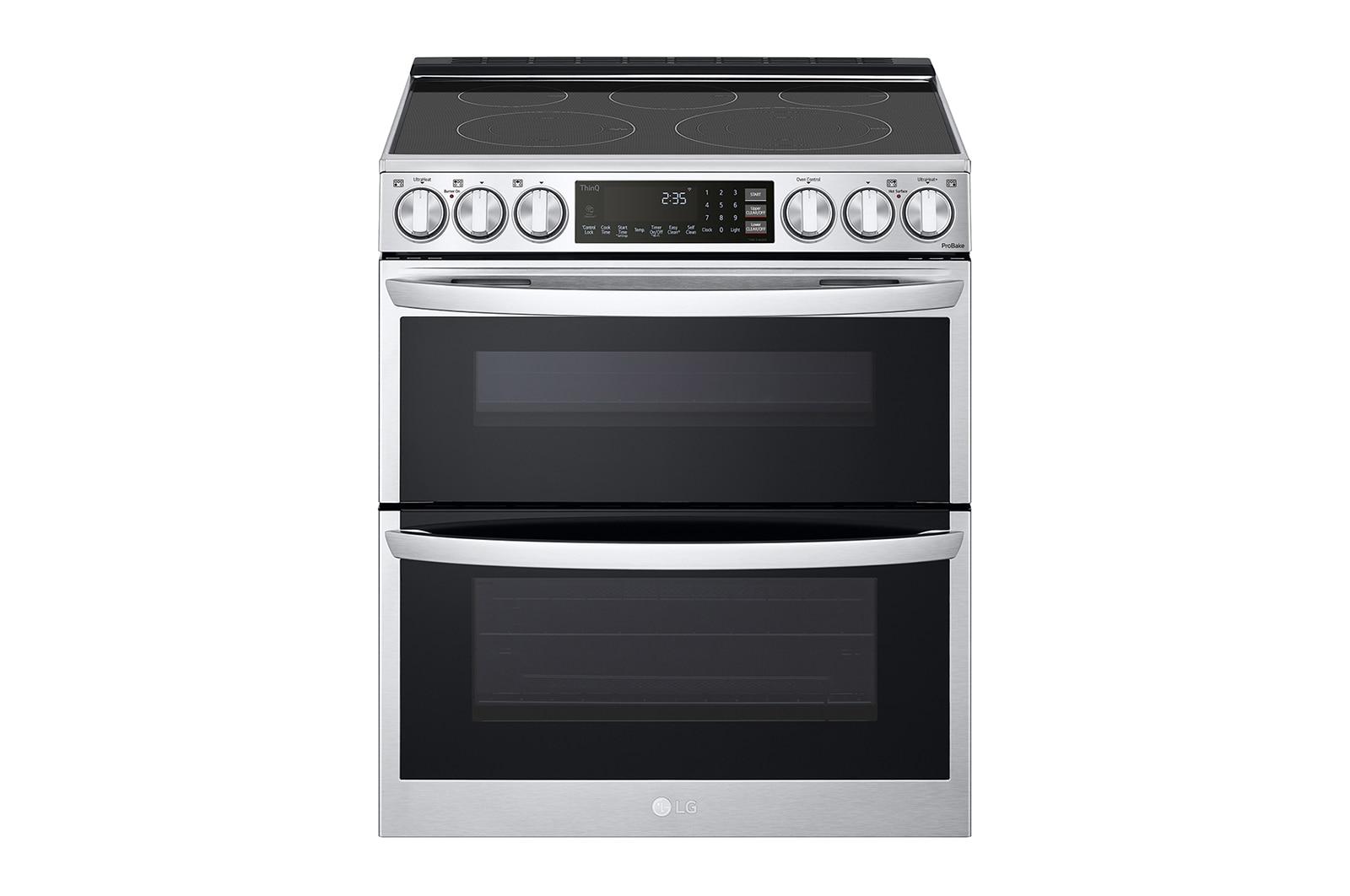 LG LTEL7337F 7.3 cu. ft. Smart InstaView(R) Electric Double Oven Slide-in Range with ProBake(R) Convection, Air Fry, and Air Sous Vide